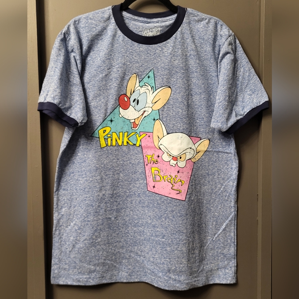 Adult L  Pinky and The Brain T-Shirt